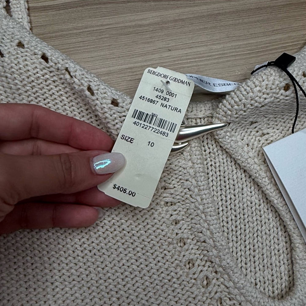 Cream Knit Tank Top - Picture 10 of 10